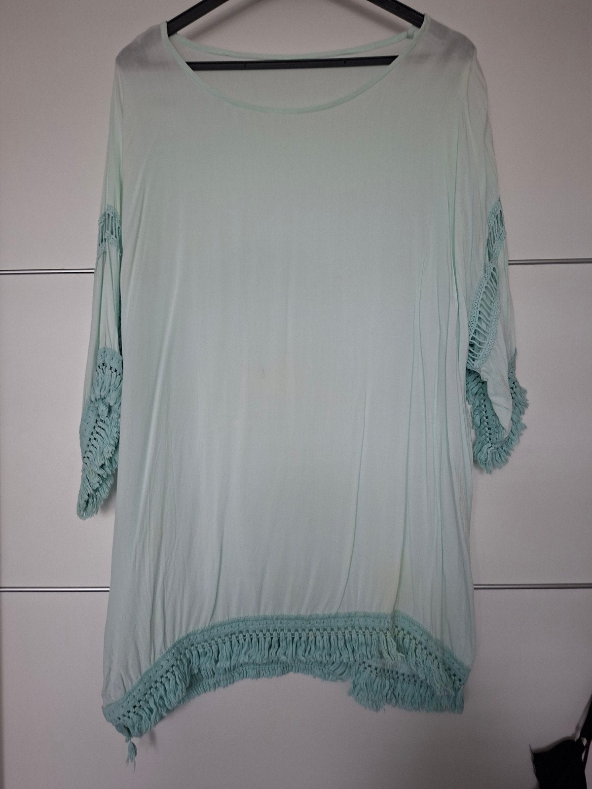 Zomerse tuniek L, Ophalen of Verzenden, Zo goed als nieuw, Maat 42/44 (L), Blauw