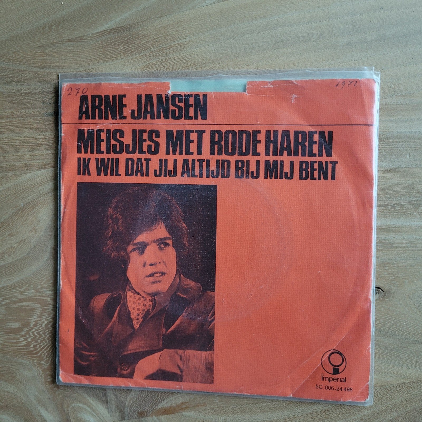 Arne Jansen - Meisjes Met Rode Haren (Vinyl Single), Cd's en Dvd's, Gebruikt, 7 inch, Ophalen of Verzenden, EP