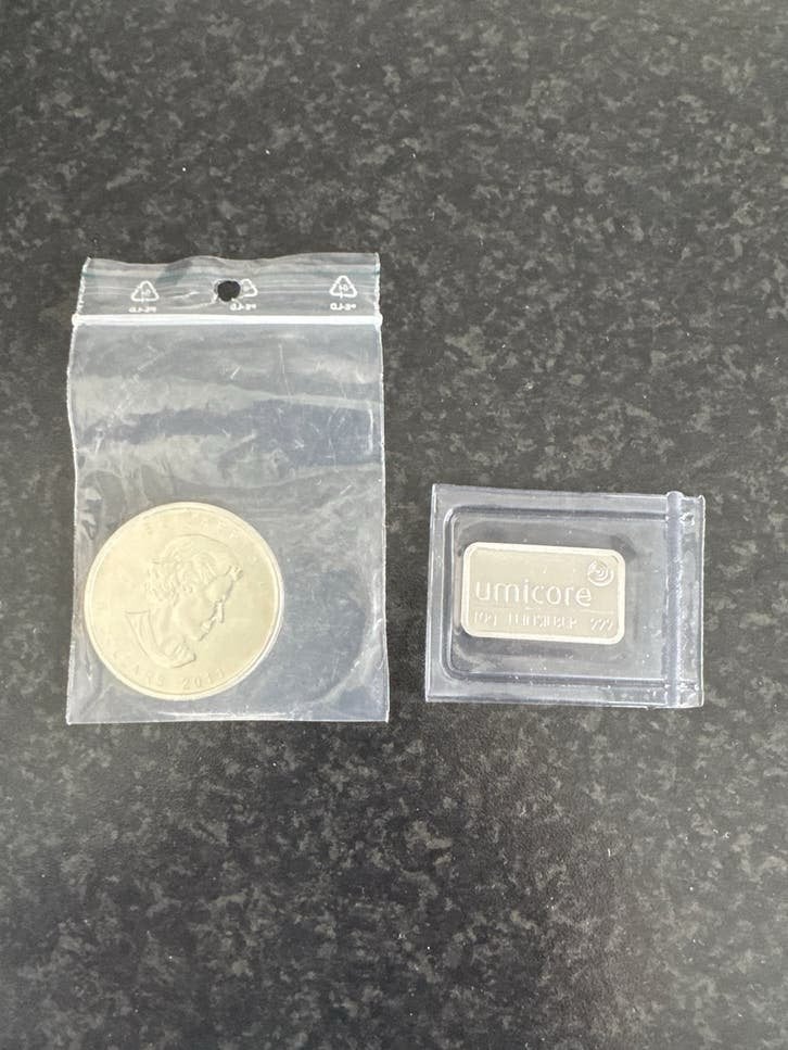 Zilveren munt en baar: Elizabeth II 2011 & Umicore 10g, Ophalen, Zilver