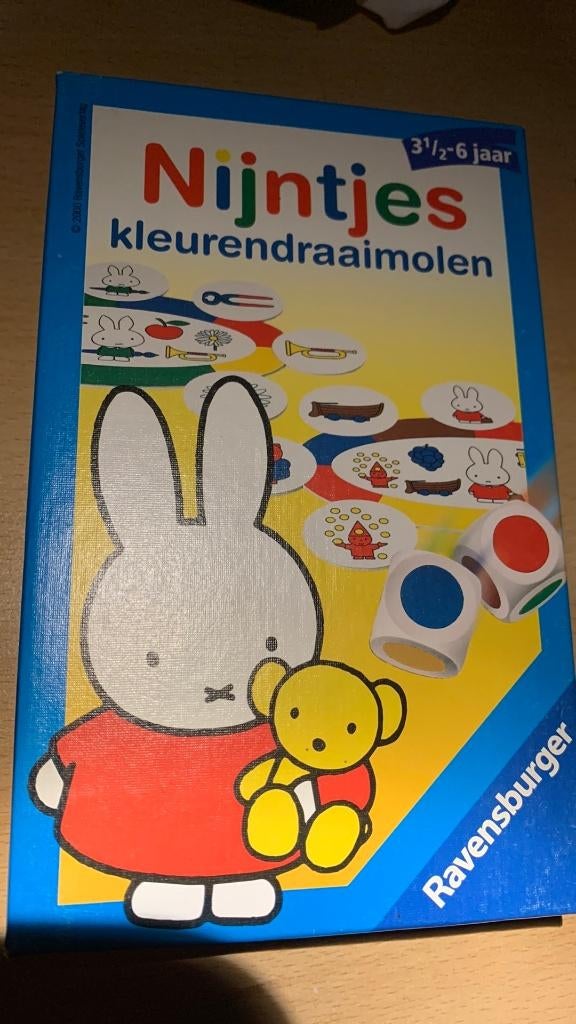 Spelletje Nijntjes kleurendraaimolen, Ophalen of Verzenden, Zo goed als nieuw