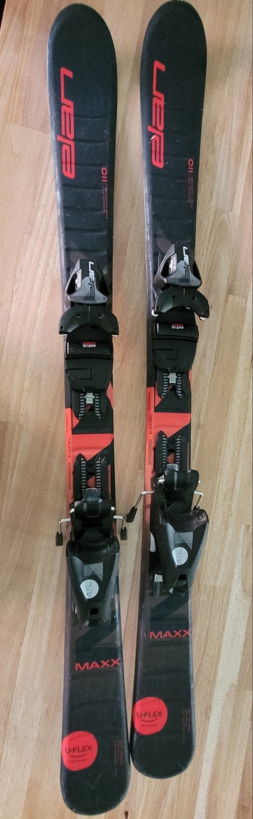 Elan Maxx 110 Ski's met bindingen - Zo goed als nieuw, Sport en Fitness, Skiën en Langlaufen, 100 tot 140 cm, Zo goed als nieuw