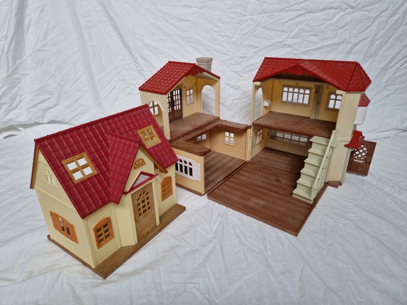Sylvanian Families landhuis en startershuis, Kinderen en Baby's, Speelgoed | Poppenhuizen, Ophalen, Zo goed als nieuw, Poppenhuis