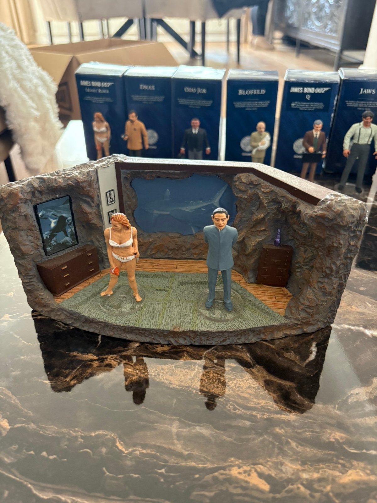 James Bond diorama dr no, Ophalen of Verzenden, Actiefiguur of Pop