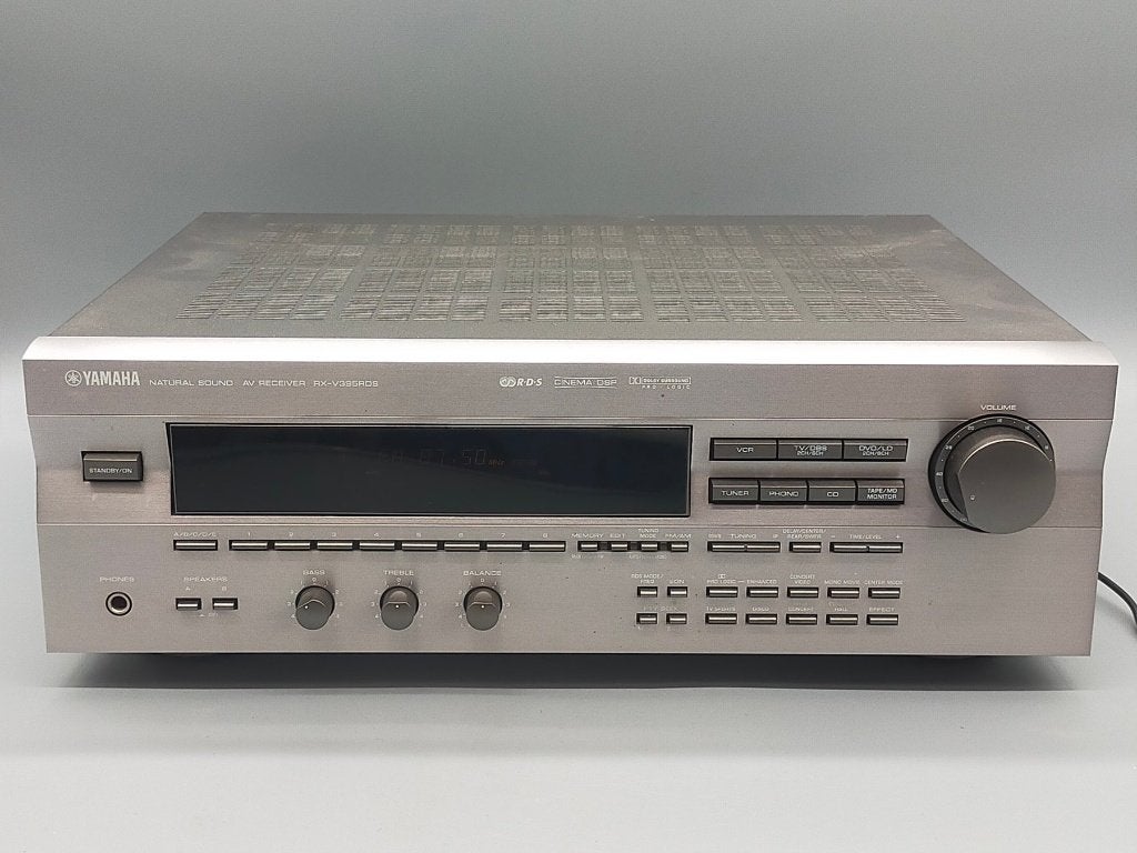 Yamaha RX‑V395RDS – Titanium – AV‑receiver, Yamaha, Ophalen of Verzenden, Zo goed als nieuw, 60 tot 120 watt