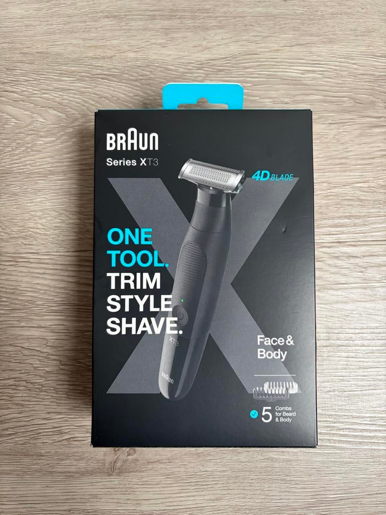 Braun Series XT3 - Baardtrimmer, Styler en Scheerapparaat, Witgoed en Apparatuur, Persoonlijke-verzorgingsapparatuur, Nieuw, Scheren en Epileren