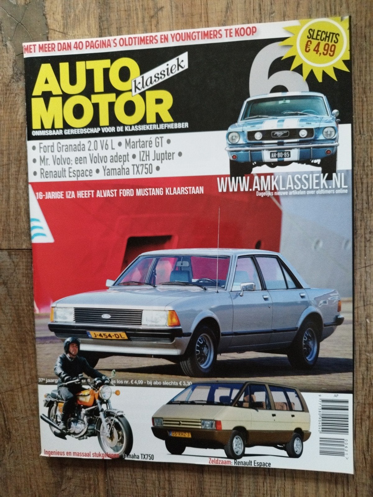 Auto Motor Klassiek nr 6 juni 2021 Ford Mustang, Renault Es, Ophalen of Verzenden, Zo goed als nieuw, Sport en Vrije tijd
