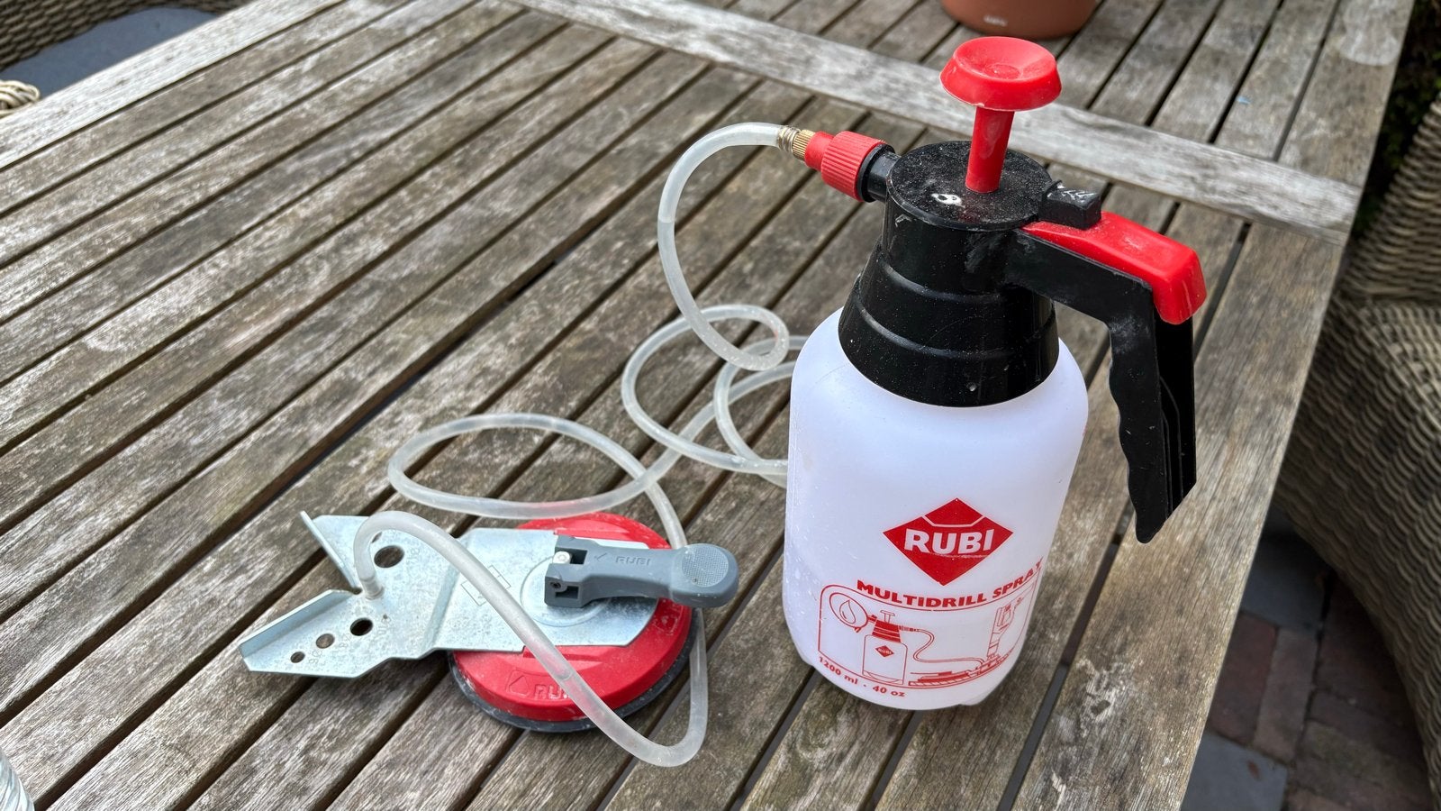 Rubi Multidrill Spray - Boorhulpstuk met waterkoeling, Ophalen of Verzenden, Zo goed als nieuw, Overige typen, Rubi