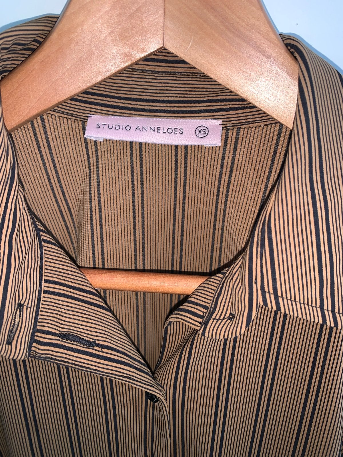 Studio Anneloes gestreepte blouse maat XS, Ophalen of Verzenden, Zo goed als nieuw, Maat 34 (XS) of kleiner, Bruin