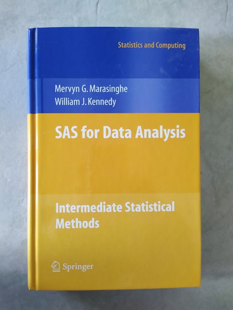 SAS for Data Analysis, Intermediate Statistical Methods, Marasinghe en Kennedy, Ophalen of Verzenden, Beta, WO