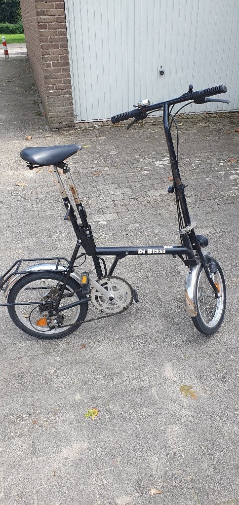 Di Blasi vouwfiets zwart, 20 inch of meer, Gebruikt, Velgrem, Versnellingen