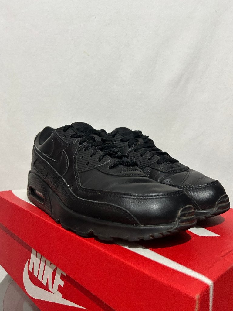 ALS NIEUW! Maat 45 - Nike Air Max 90 Leather Black, Verzenden, Zwart, Nike, Nike