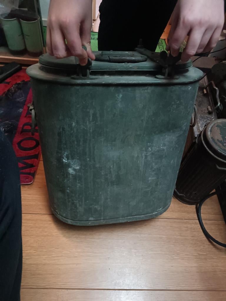 Vintage Militair Veldkeuken Voedselcontainer, Ophalen of Verzenden, Gebruikt