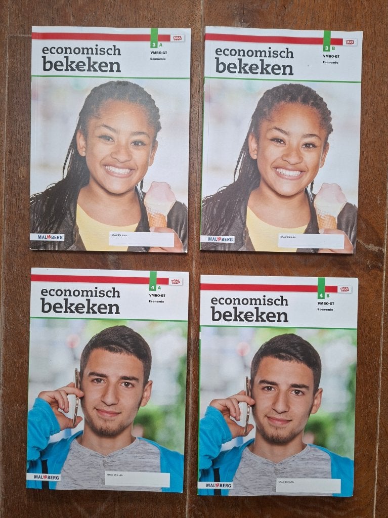 Economisch bekeken Malmberg schoolboeken VMBO GT 3A+B 4A+B, Malmberg, Economie, Ophalen of Verzenden, Gelezen