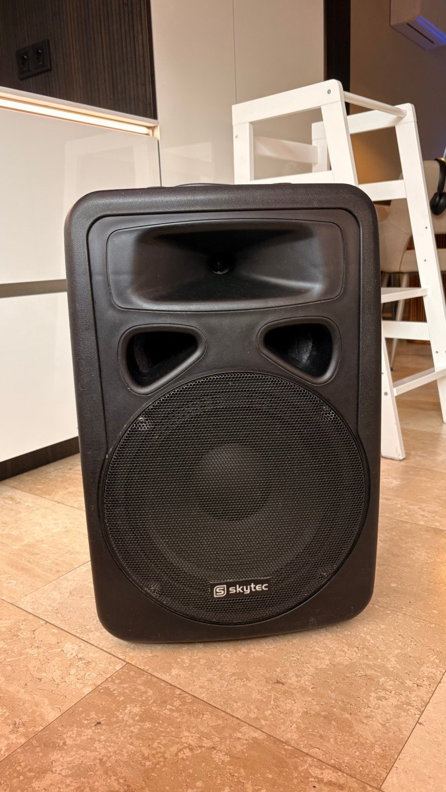Skytec SP1200A Actieve PA Speaker 12” - 600 Watt, Gebruikt, Overige typen, 120 watt of meer, Ophalen