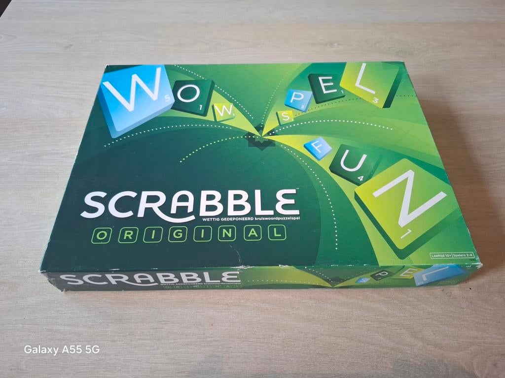 Scrabble Original Bordspel - Compleet en in goede staat, Mattel, Ophalen of Verzenden, Zo goed als nieuw, Mattel