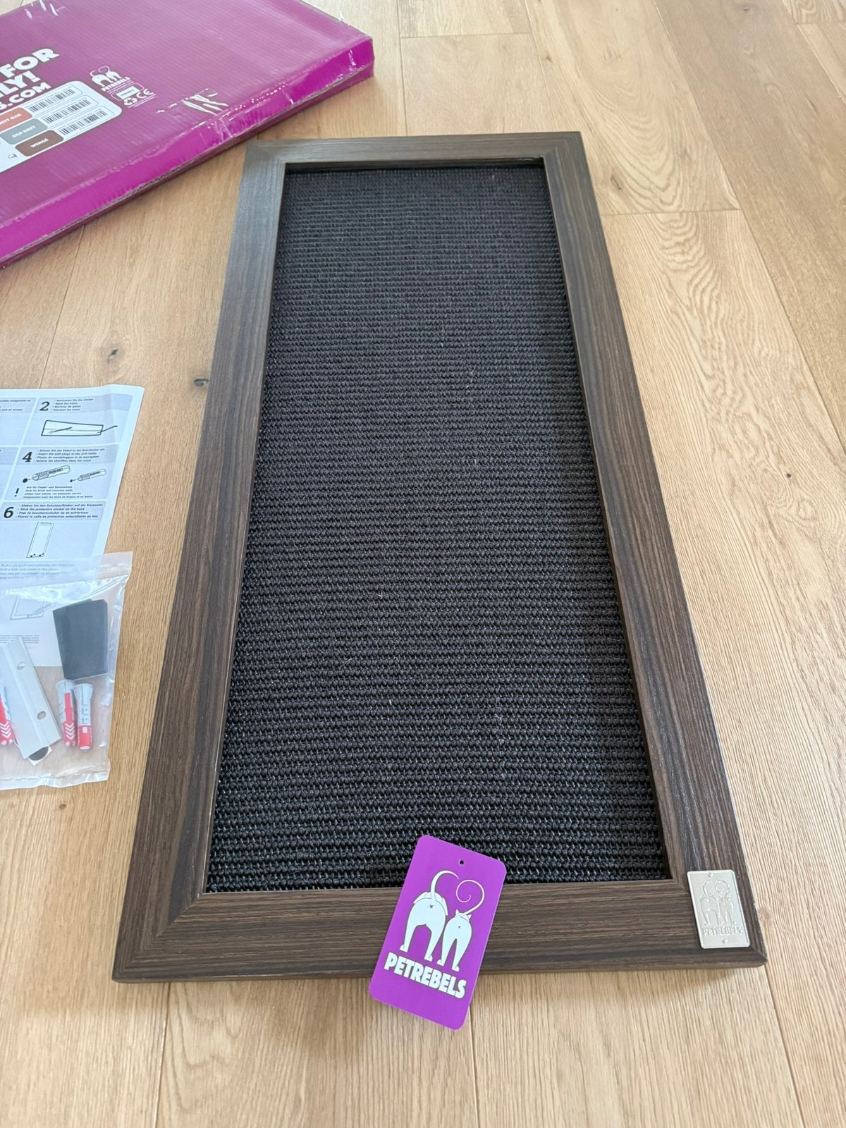 Petrebels krabmuur / krabframe 90x40 Wenge, Dieren en Toebehoren, Krabmeubelen, Ophalen of Verzenden, Nieuw, Krabplank