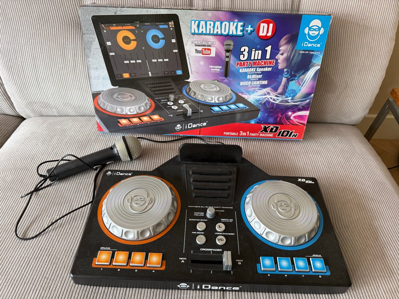 iDance XD101N Karaoke + DJ 3-in-1 Party Machine, Ophalen of Verzenden, Zo goed als nieuw, Dj-set, Overige merken