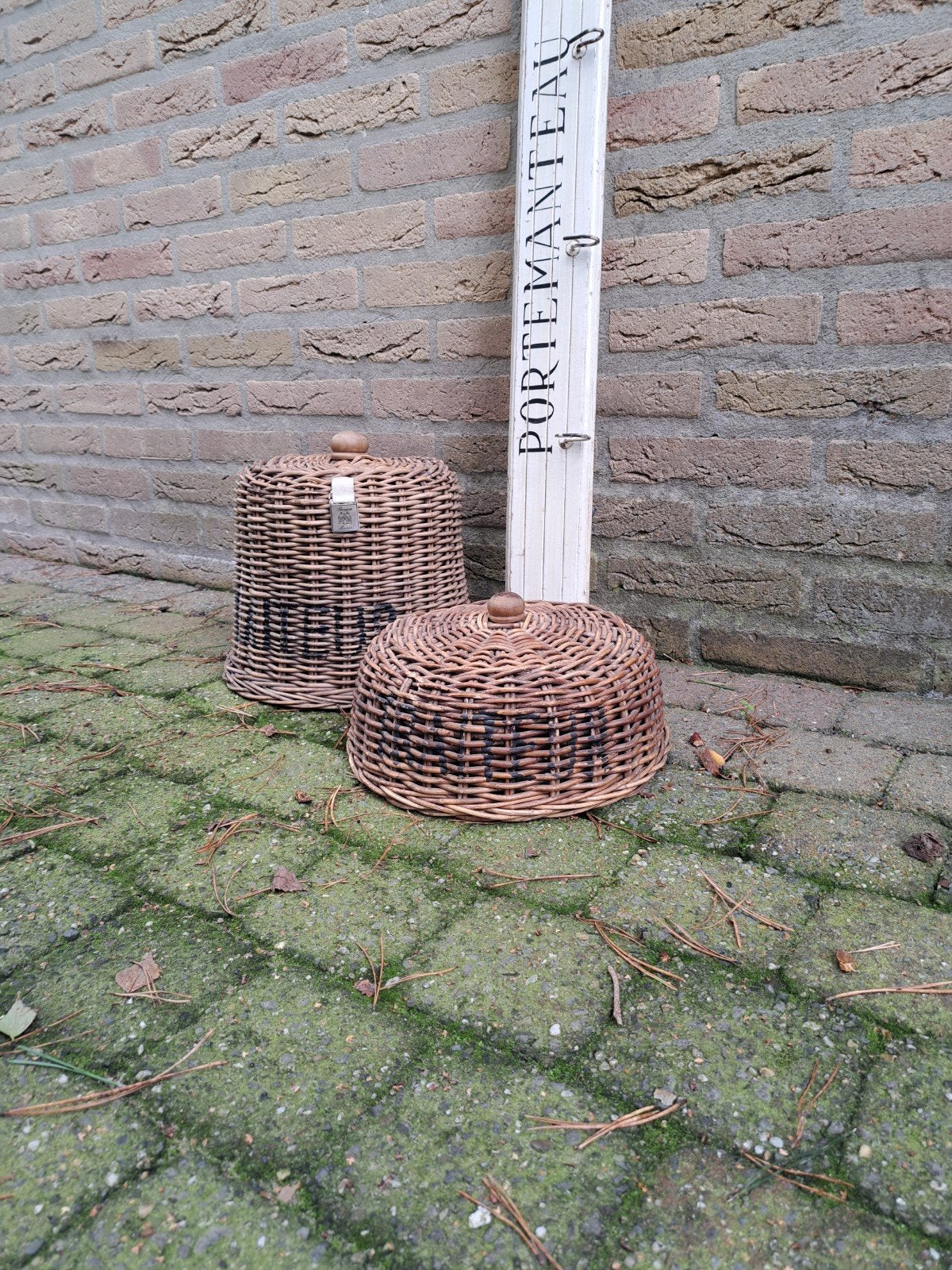 Riviera Maison rattan foodcovers, Huis en Inrichting, Ophalen, Zo goed als nieuw