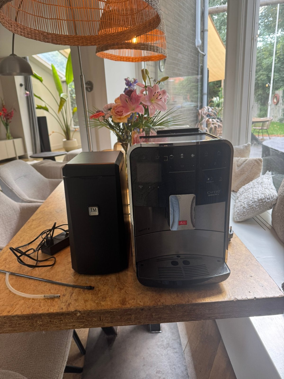 Koffiezetapparaat melitta barista met melkkoeler, Ophalen, Zo goed als nieuw, Hout, Overige soorten