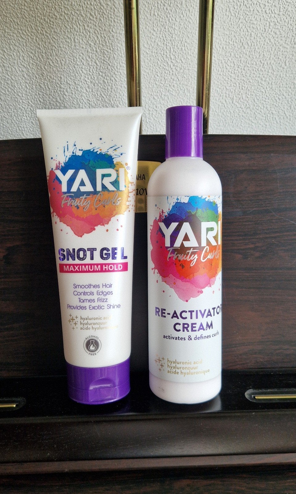 Yari Fruity Curls Snot Gel & Re-Activator Cream - Nieuw, Ophalen of Verzenden, Nieuw, Gel, Wax, Haarlak of Mousse