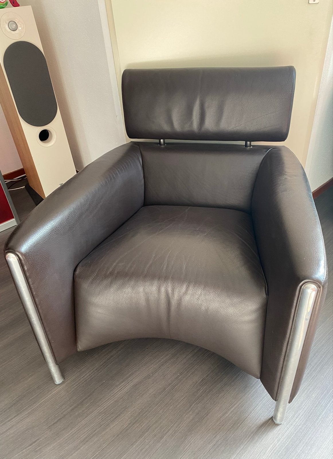 Leolux Oblomov fauteuil, Ophalen, 100 tot 125 cm, Luxe, Leer