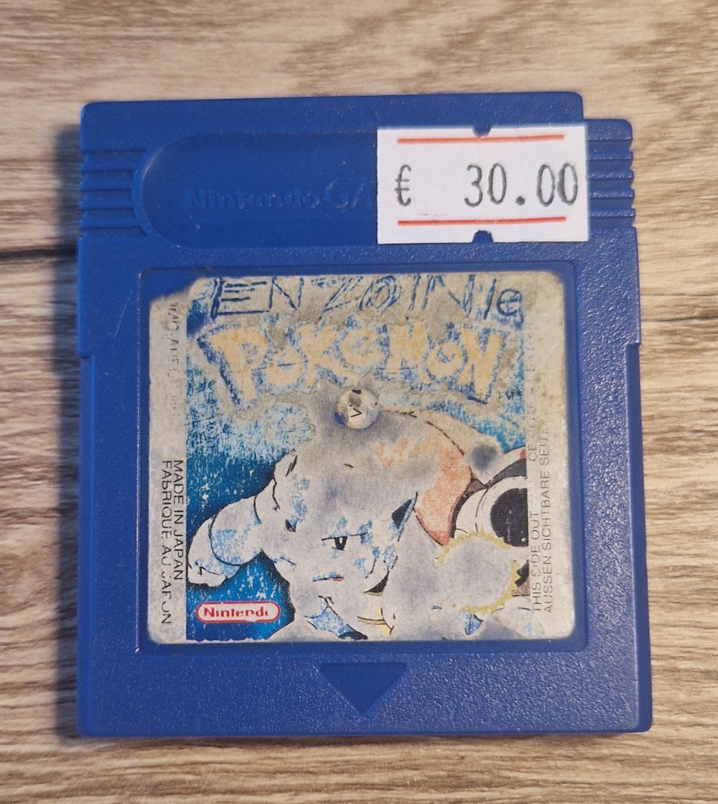 Pokemon Blue Gameboy classic PAL origineel, Gebruikt, 1 speler, Ophalen of Verzenden, Role Playing Game (Rpg)