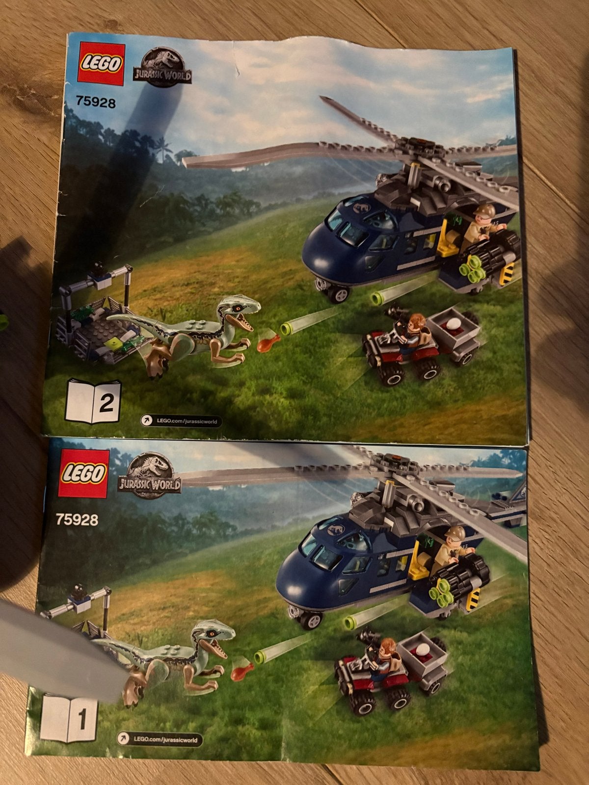 LEGO Jurassic World 75928 Blue's Helicopter Pursuit, Ophalen of Verzenden, Zo goed als nieuw
