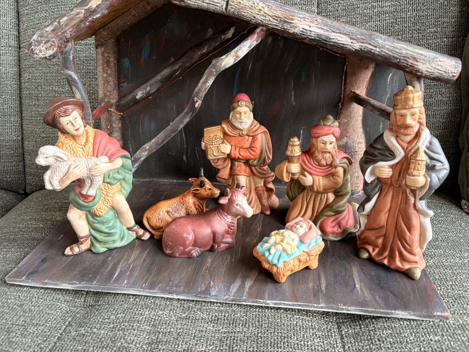 Kerstgroep / kerststal beeldes, niet compleet (set 2), Ophalen of Verzenden, Gebruikt