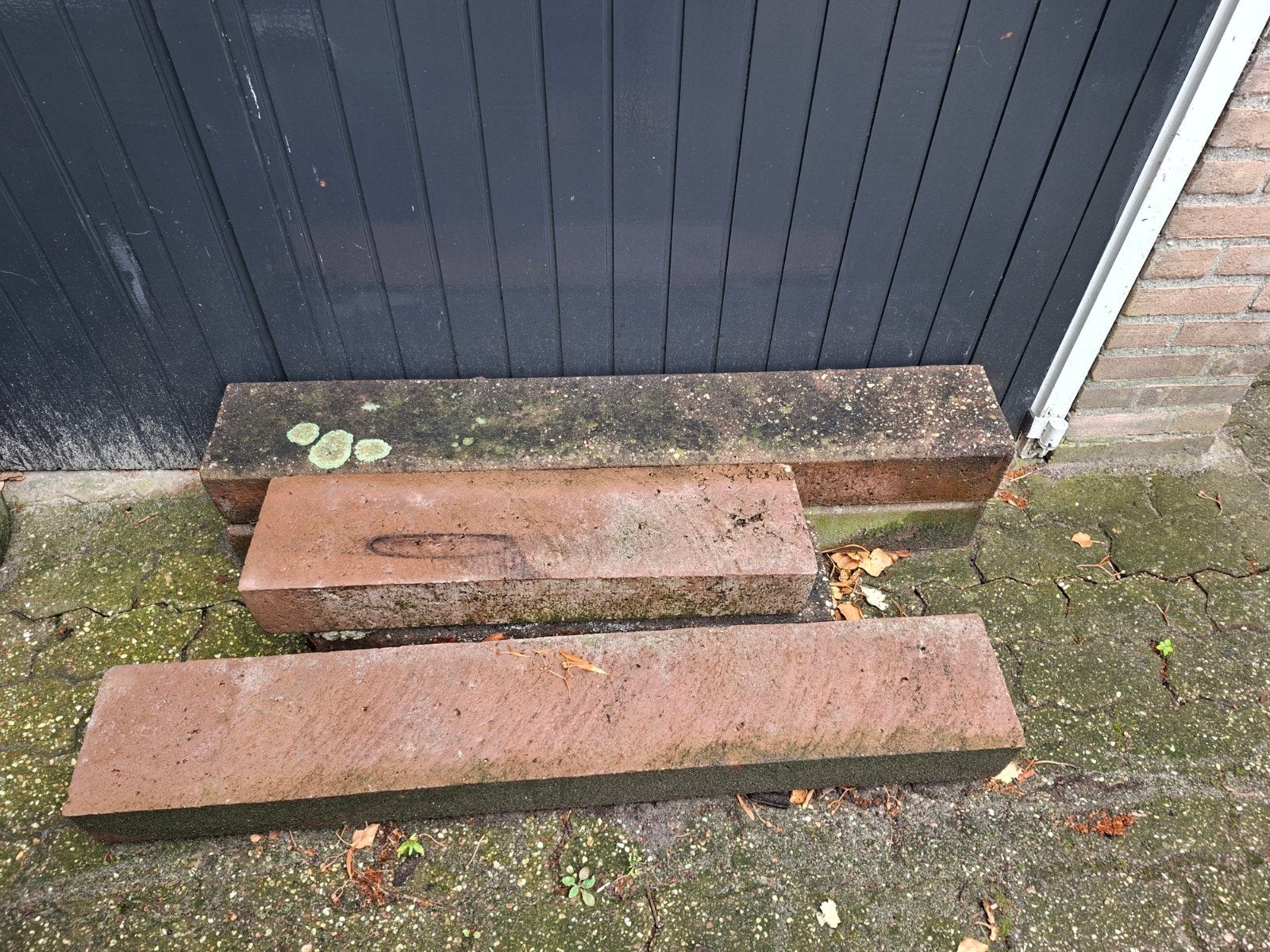 Tuinborder stapelblok, Doe-het-zelf en Verbouw, Metalen, Ophalen, Gebruikt