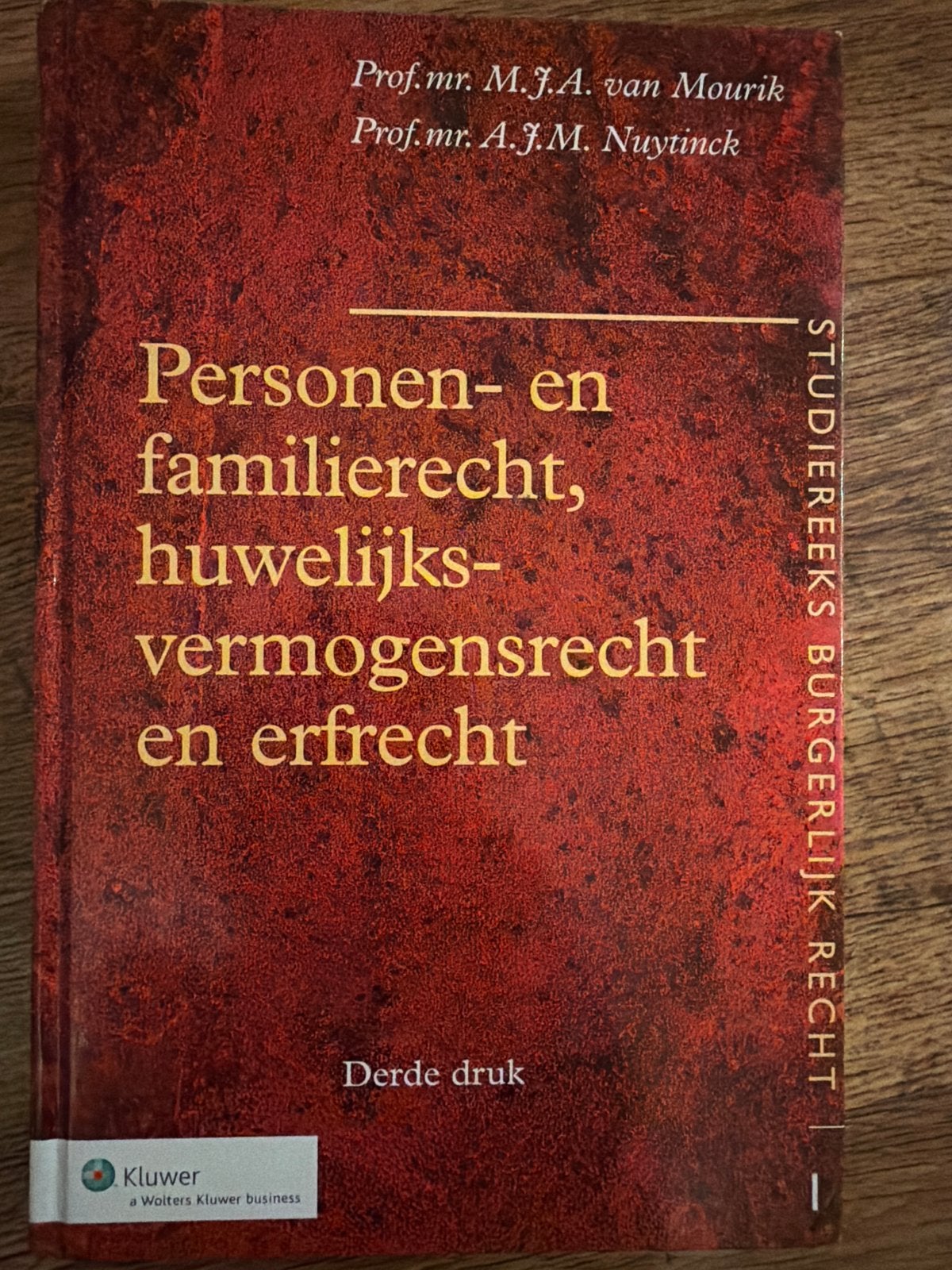 Personen- en familierecht, huwelijksvermogensrecht en erfrec, Ophalen, Gamma, Gelezen, HBO