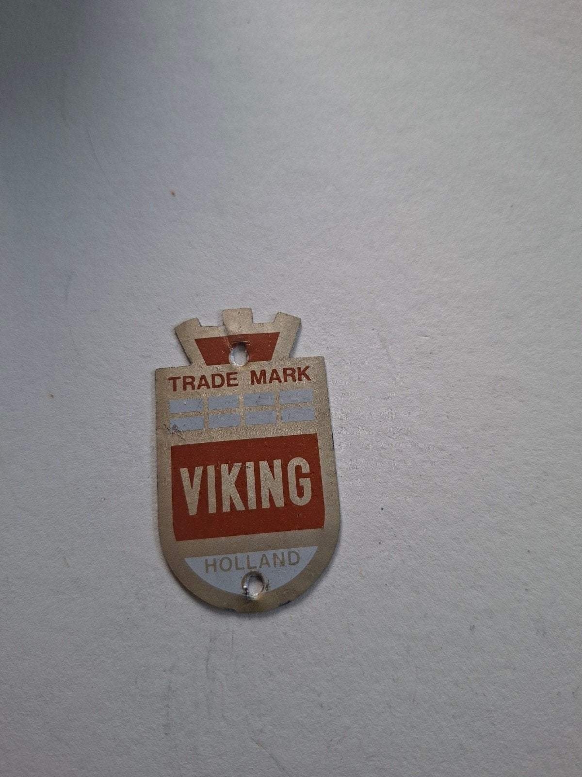FIETSPLAATJE VIKING, Ophalen of Verzenden, Gebruikt