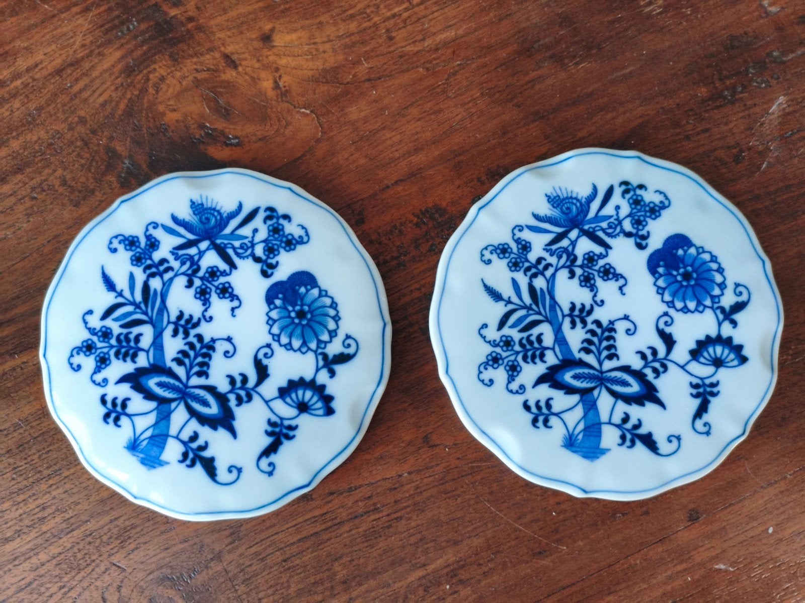 2 onderzetters Blue Danube, Ophalen of Verzenden