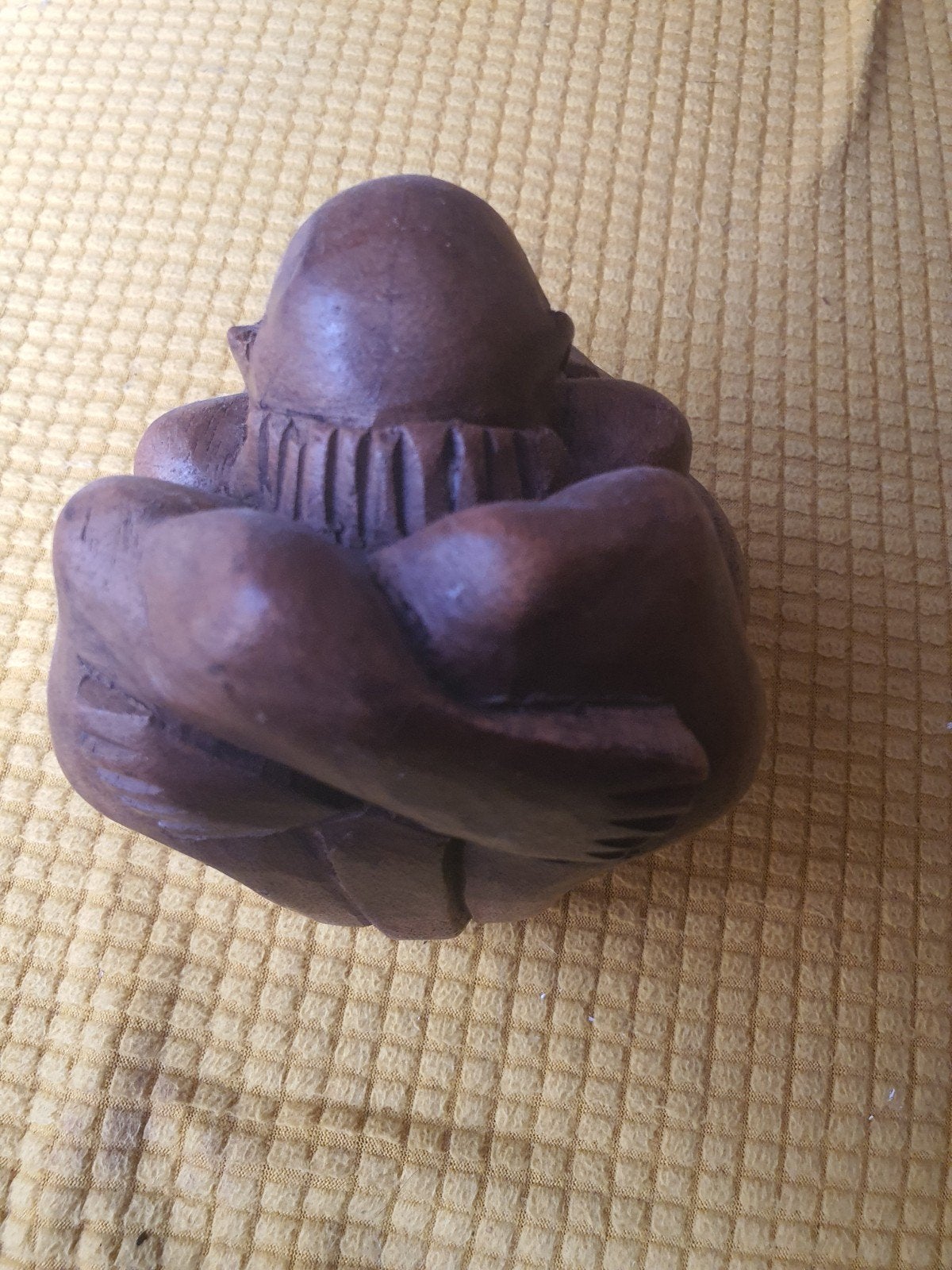 Prachtig handgemaakt houten beeld van de ‘Weeping Buddha, Ophalen