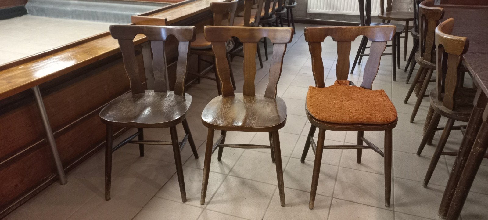 café meubilair, Ophalen, Gebruikt, Bruin, Hout