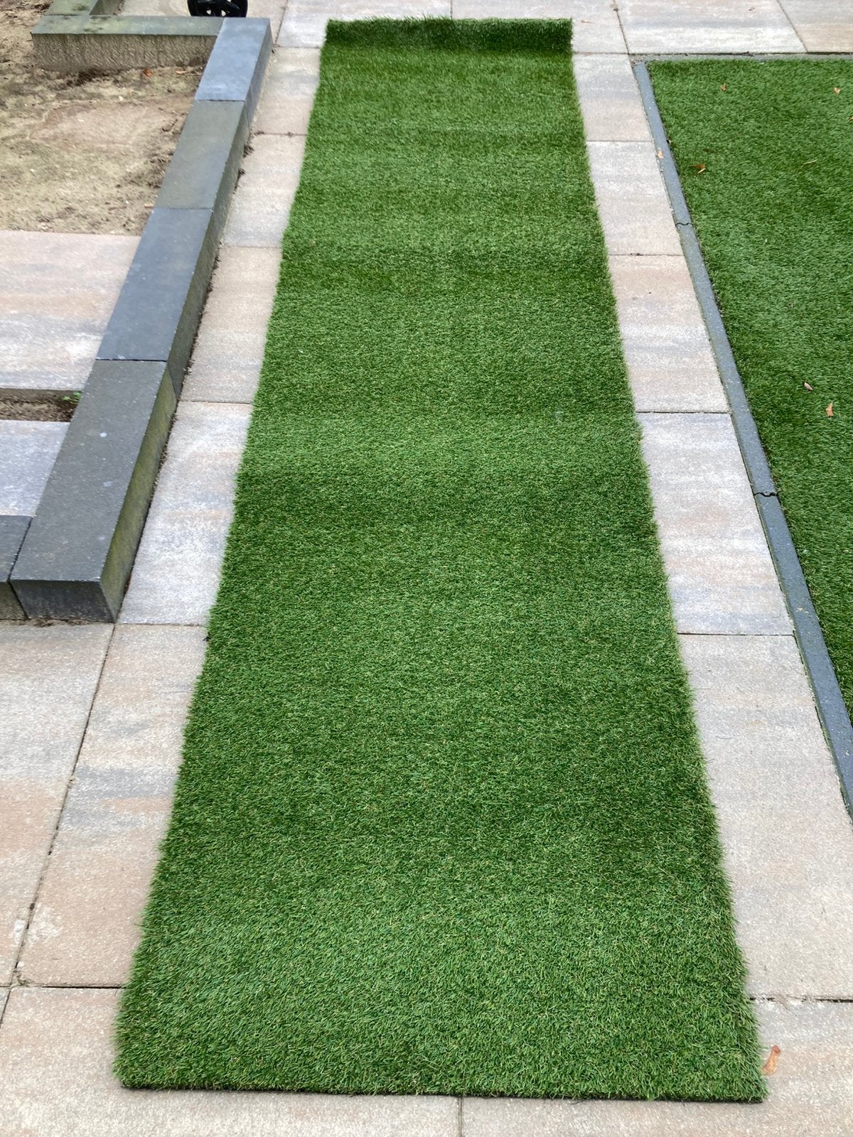 Kunstgras 310x80 cm, Tuin en Terras, Gras en Kunstgras, Ophalen, Zo goed als nieuw, Minder dan 10 m²