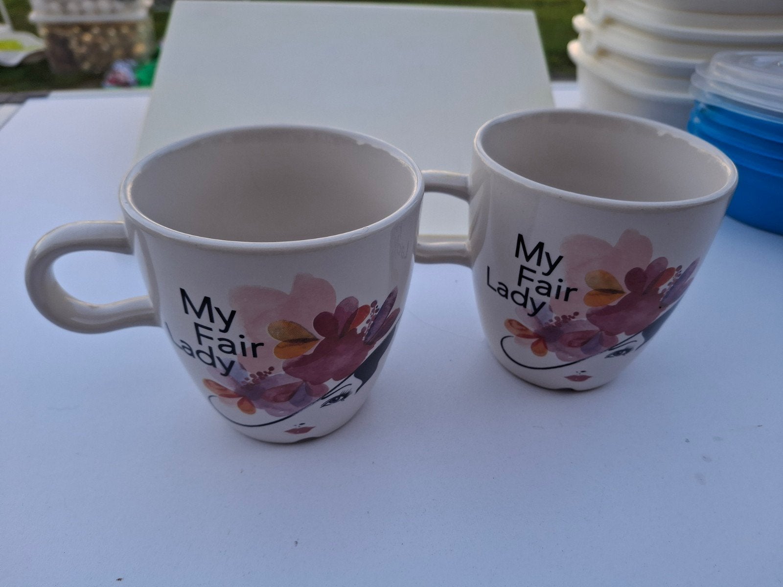 Mokken 'My Fair Lady' - Set van 2, Ophalen, Zo goed als nieuw