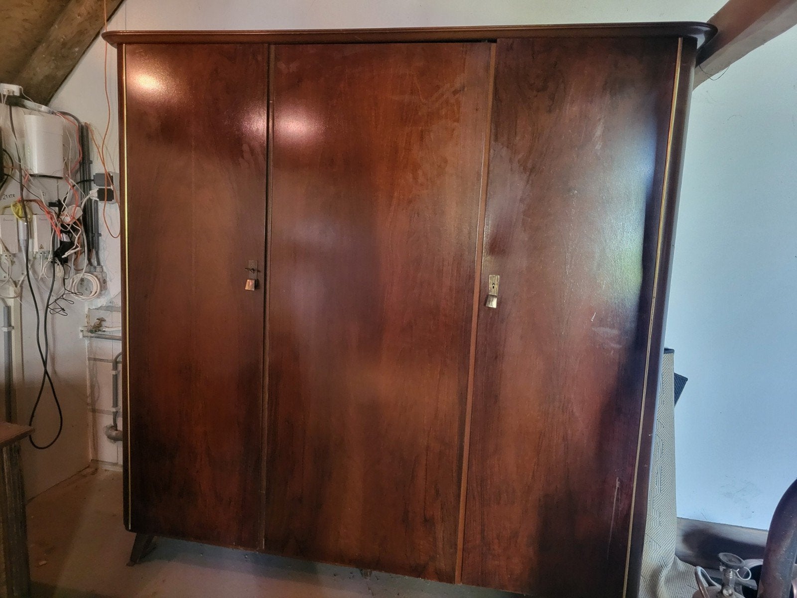 jaren 60 kledingkast, Huis en Inrichting, Ophalen, Gebruikt, 150 tot 200 cm, 50 tot 75 cm