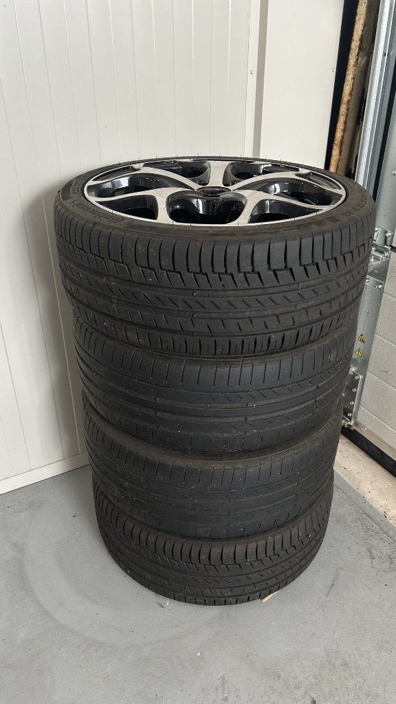 Set 17" velgen (5x100) met banden (1 velg lichte schade), Ophalen, Gebruikt, Banden en Velgen, 17 inch