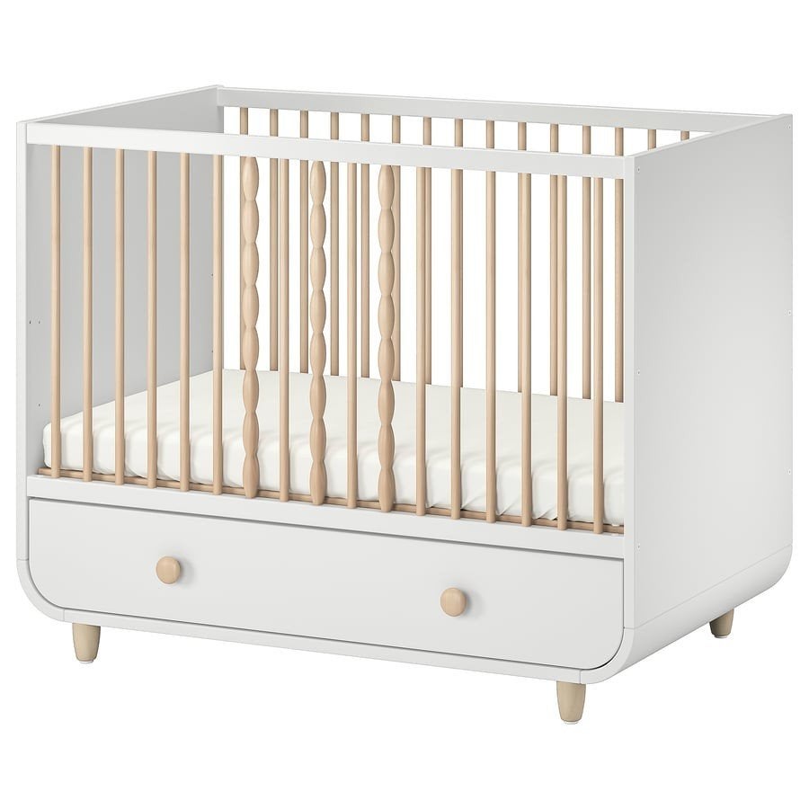 IKEA MYLLRA kinderbed met matras, 70 tot 85 cm, 140 tot 160 cm, Zo goed als nieuw, Ophalen