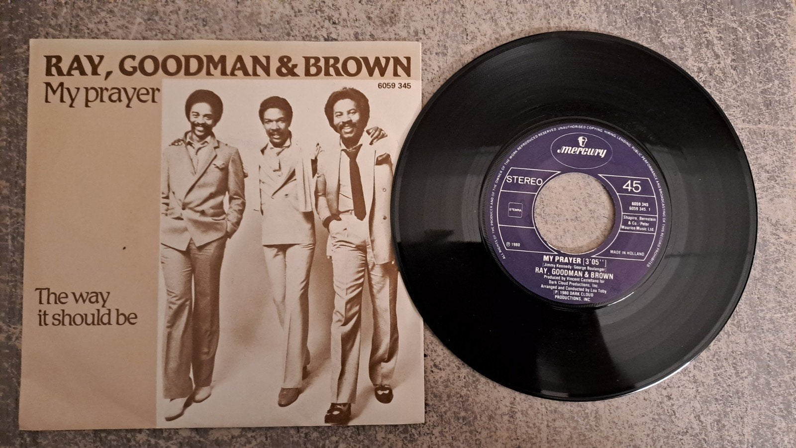 Ray, goodman & brown  - my prayer, Gebruikt, 7 inch, Pop, Fotohoes