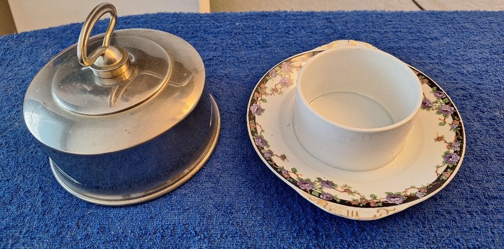 Botervloot A. Persch met Cloche, boterverwarmer/koeler, Ophalen of Verzenden