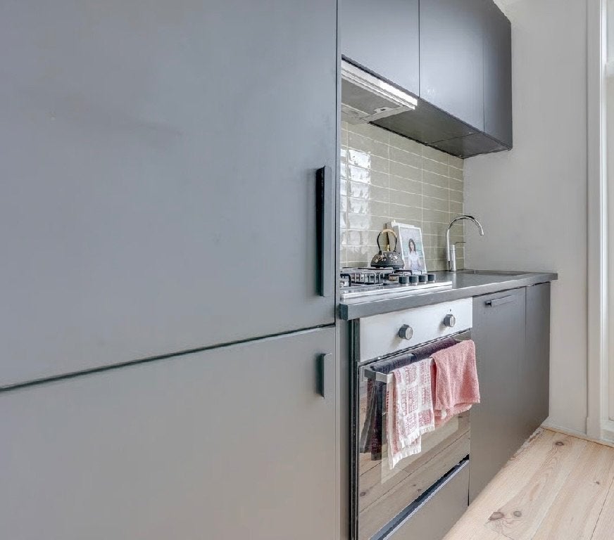 Ikea keuken zwart, Ophalen, Gebruikt, Zwart, Enkelwandige keuken