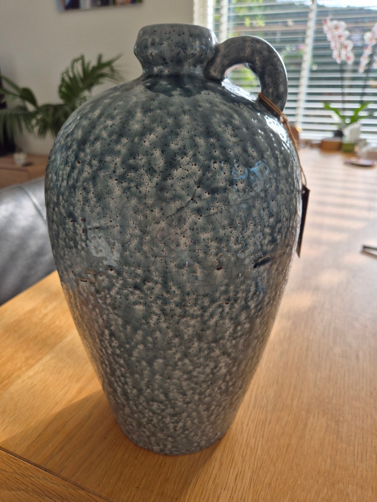 Roberts Collection Decoratieve Vaas - Blauw/grijs, Huis en Inrichting, Ophalen, Blauw, 36 cm