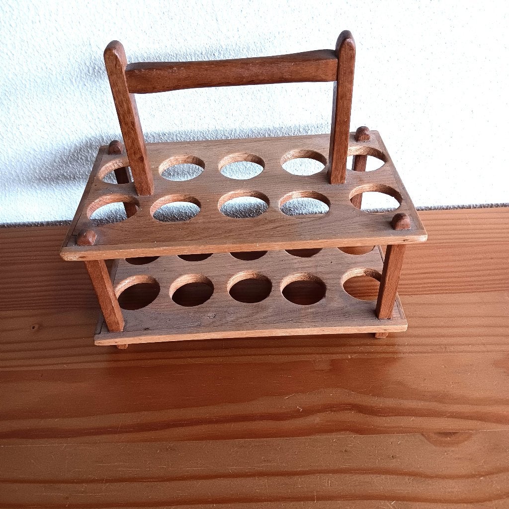 Houten Eierrekje  met Handvat - 20 eieren, Ophalen of Verzenden
