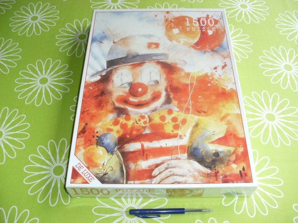 Nieuw in seal: Clown puzzel - 1500 st uit 1994 Jan Kooistra, Ophalen of Verzenden, 500 t/m 1500 stukjes, Nieuw, Legpuzzel