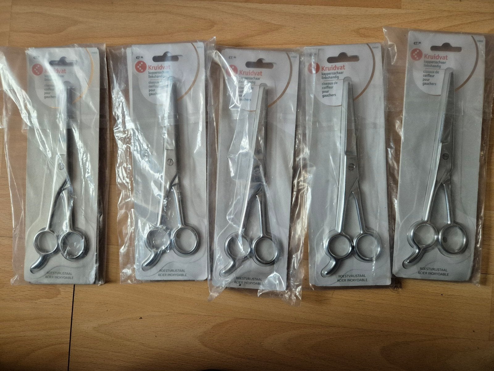 5x Kruidvat Kappersschaar Roestvrij Staal Nieuw, Sieraden, Tassen en Uiterlijk, Uiterlijk | Haarverzorging, Ophalen of Verzenden
