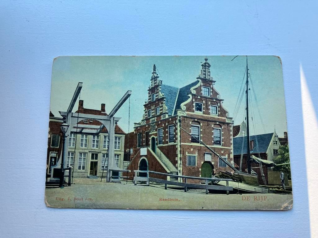 Ansichtkaart De Rijp, raadhuis, Verzamelen, Ophalen of Verzenden, Noord-Holland