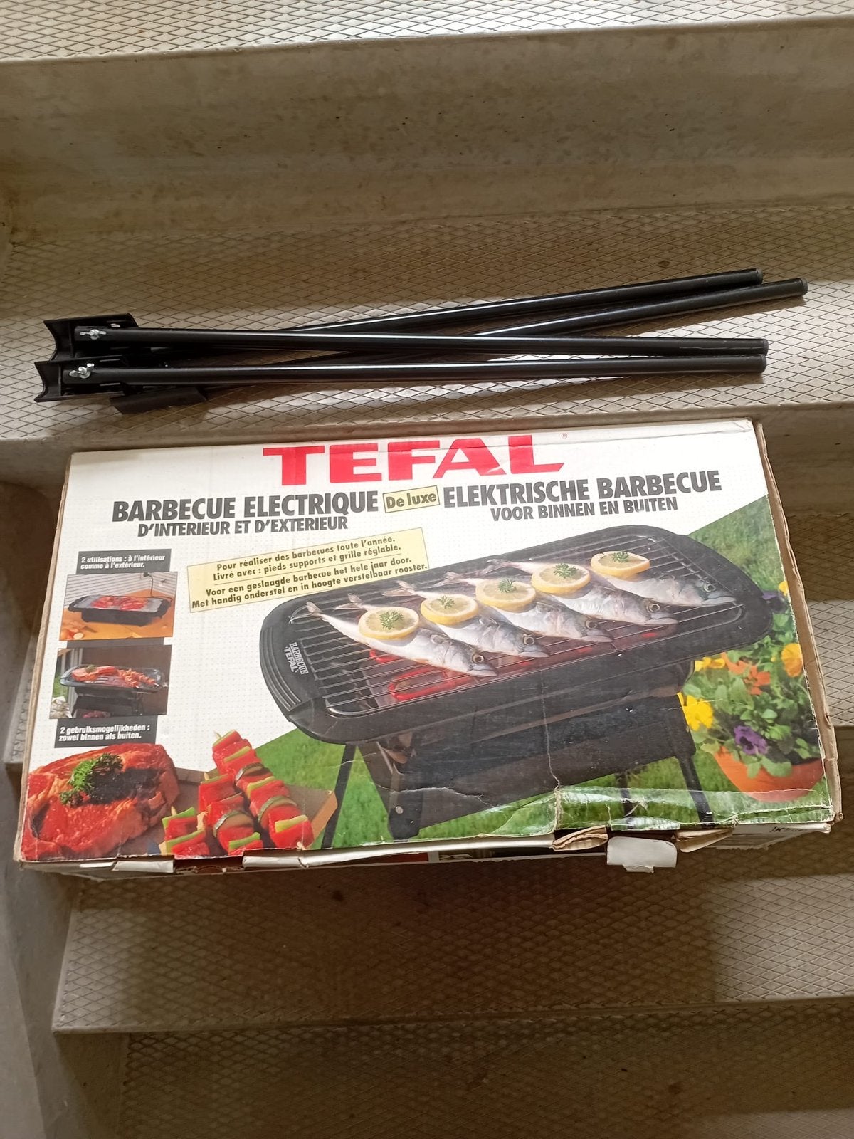Tefal Elektrische Barbecue Deluxe - Binnen & Buiten, Tuin en Terras, Ophalen of Verzenden, Gebruikt