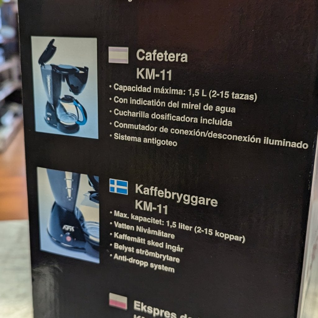 AFK Germany KM-11 Koffiezetapparaat | Nieuw in doos, Flex Ltd., Nieuw, https://flex.com/contact-us, Nobelstraat 10, 5807 GA Oostrum LB, Limburg, Nederland