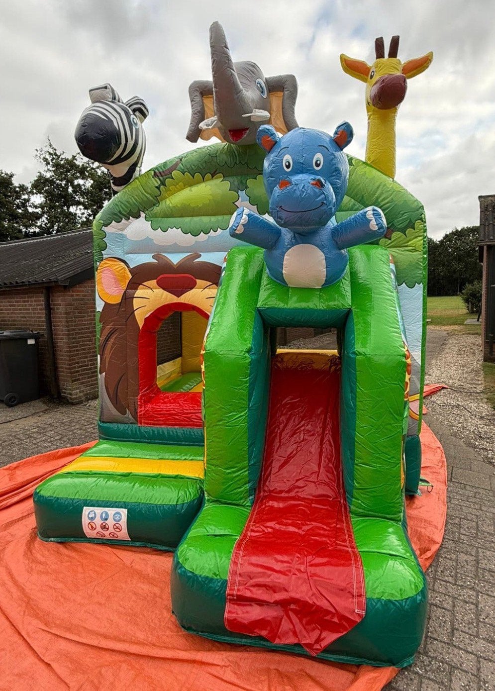 Springkussen mini jungle te huur, Ophalen, Zo goed als nieuw, Overige